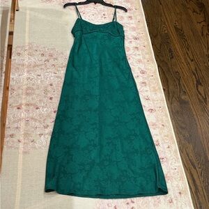 Wayf Teal Floral Maxi Dress